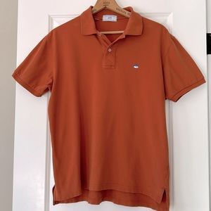 Southern Tide Skipjack Polo Shirt in Rust Size Large /40 w Measurements